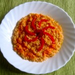 Risotto with Red Pepper Salsa