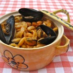 Pasta Fagioli with Mussels (Cozze)