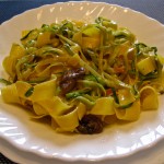Pappardelle with Ribbon Zucchini and Oyster Mushrooms