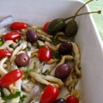 Cannolicchi (Razor Clam) salad