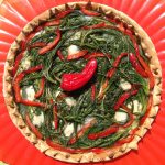 Pizza with Agretti and Taleggio Cheese