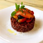 Red Rice with Smoked Salmon
