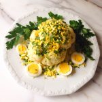 International Day of the Woman - Mimosa, Cauliflower, Eggs and Asparagus